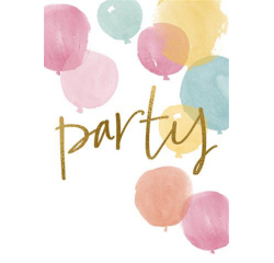 Carte d'invitation Party 10x15cm (NL)