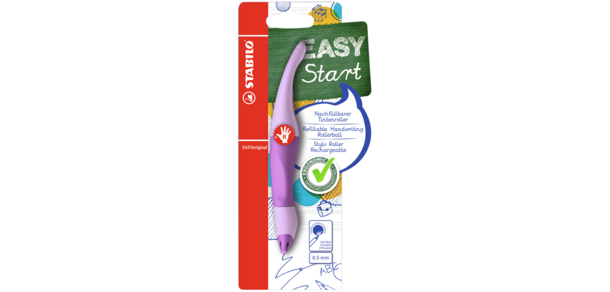 Roller STABILO EASYoriginal droitier Medium Pastel Lilas blister