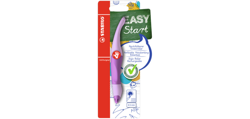 Roller STABILO EASYoriginal droitier Medium Pastel Lilas blister