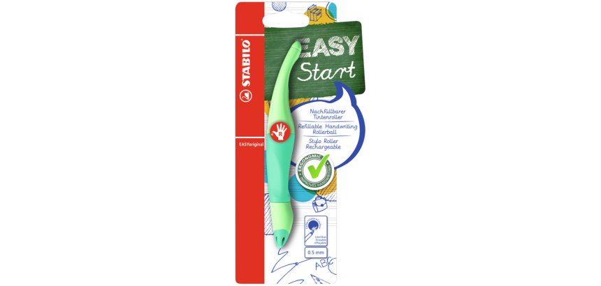 Roller STABILO EASYoriginal droitier Medium Pastel menthe blister