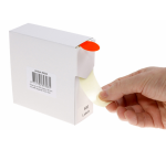 Etiket Rillprint 25mm 500st op rol fluor rood