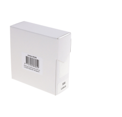 Etiket Rillprint 25mm op rol transparant 500 stuks
