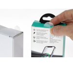Rillprint Label 25mm roll of 500 pieces transparent
