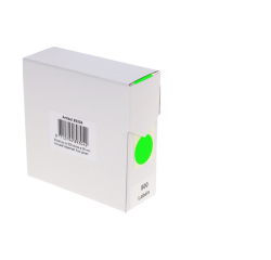 Etiket Rillprint 25mm 500st op rol fluor groen