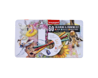 Set dessin Bruynzeel Art créatif boîte 60 pièces assorti