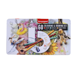 Set dessin Bruynzeel Creatives Art boîte 60 pièces