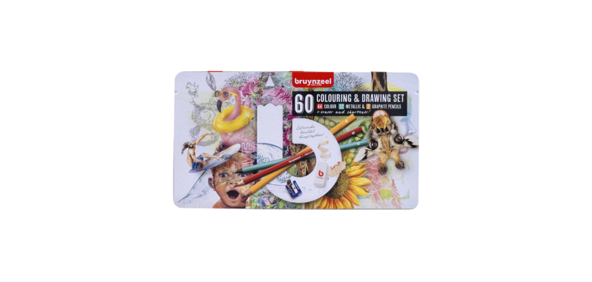 Bruynzeel Creative Art Drawing Set Box 60 Pieces