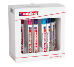 Viltstift edding 400 rond 1mm met houder assorti set à 10 stuks