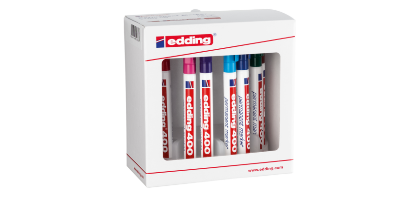 Edding 400 marker ogive 1mm assorted set 10 pieces