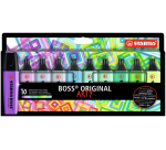 STABILO BOSS ORIGINAL markeerstift Arty, kartonnen etui van 10 stuks in geassorteerde kleuren