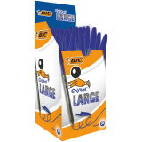 Stylo bille BIC Cristal Large bleu