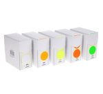 Etiket Rillprint 25mm 500st op rol fluor rood