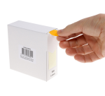 Etiket Rillprint 25mm 500st op rol fluor oranje