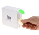 Etiquette Rillprint 35mm rouleau de 500 pièces vert fluo