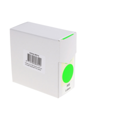 Etiket Rillprint 35mm 500st op rol fluor groen