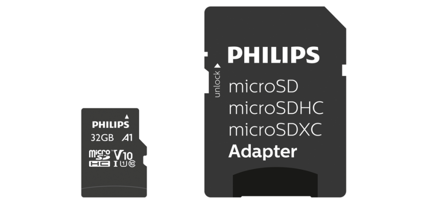 Micro SDHC Memory Card Philips Class 10 UHS-I U1 32GB