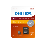 Micro SDHC Memory Card Philips Class 10 UHS-I U1 32GB