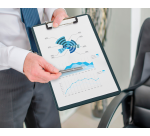 MAUL Klemmbrett A4 Hochformat aus schwarzem Kunststoff