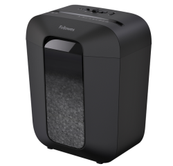 Fellowes powershred lx41 paper shredder particle-cut shredding black