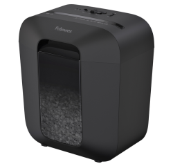 Fellowes powershred lx25m paper shredder particle-cut shredding black