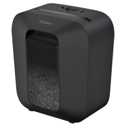 Fellowes powershred lx25m paper shredder particle-cut shredding black