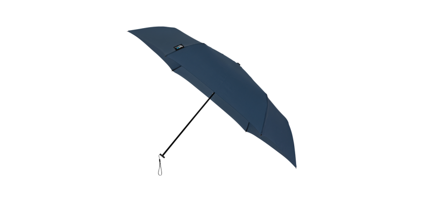 Parapluie pliant TravelLight léger Windproof 90cm bleu foncé.