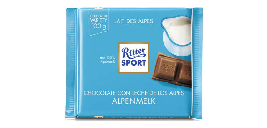 Ritter Sport Alpenmilch Schokolade 100g