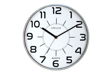 Horloge murale Unilux Pop Ø30cm gris