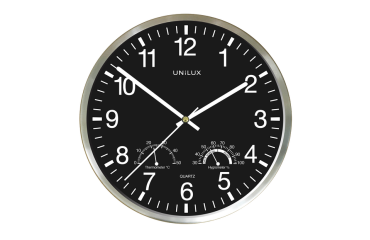 Horloge murale Unilux Wetty Ø30cm gris