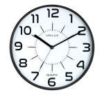 Unilux Pop Wanduhr Ø30cm schwarz