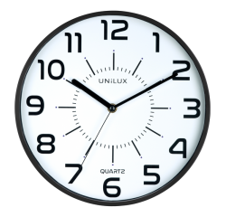 DE_UNILUX POP HORLOGE NOIR