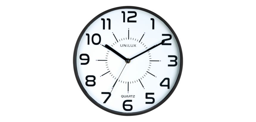 Horloge murale Unilux Pop Ø30cm noir