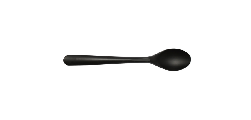 IEZZY Reusable Spoon CPLA 190mm Black 50 Pieces