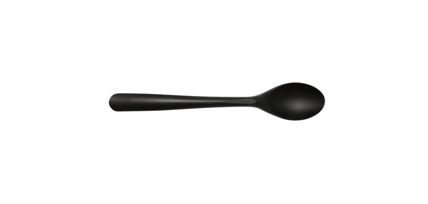 IEZZY Reusable Spoon CPLA 190mm Black 50 Pieces