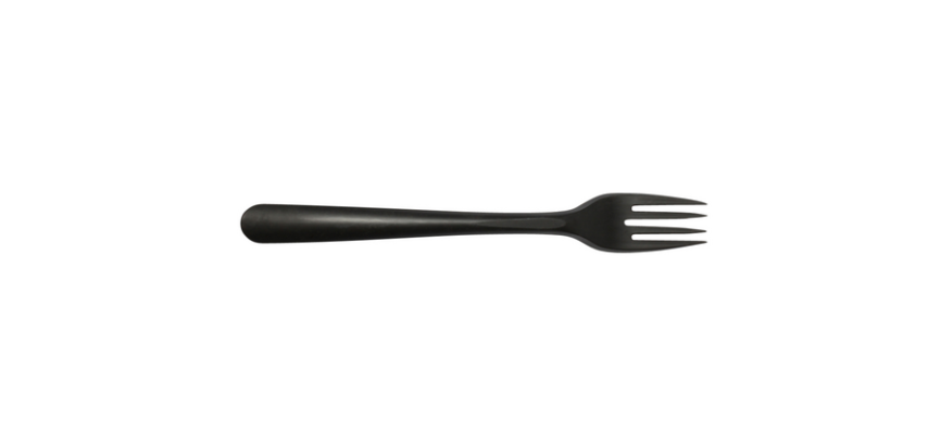 Wiederverwendbare Gabel IEZZY CPLA 190mm schwarz 50 Stück