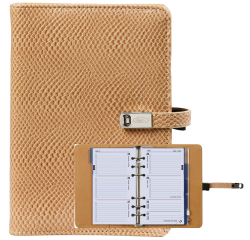 Organiseur Kalpa Personal Agenda 2025-2026 7 jours/2 pages serpent brun