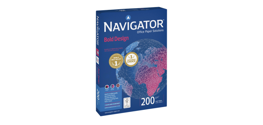 Kopieerpapier Navigator Bold Design A4 200gr wit 150 vel