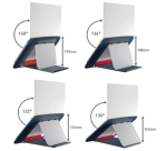 Support ordinateur portable Leitz Ergo Cosy réglable recyclé gris