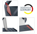 Support ordinateur portable Leitz Ergo Cosy réglable recyclé gris