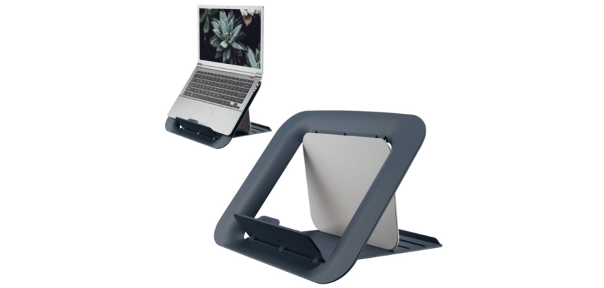 Support ordinateur portable Leitz Ergo Cosy réglable recyclé gris
