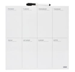 Planning hebdomadaire Desq 35x35cm magnétique