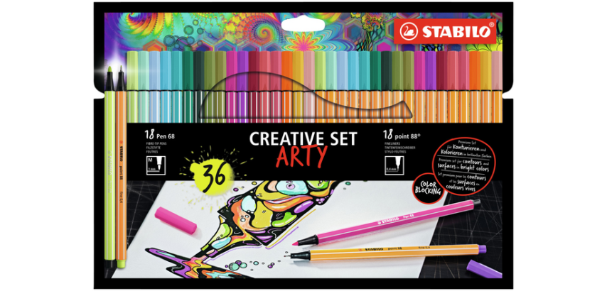 Creative set STABILO 8868/36 Arty assorti etui à 36 stuks