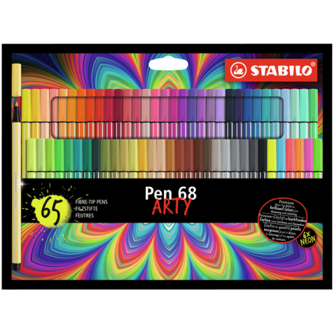 Feutre STABILO Pen 68 Arty Medium set 65 couleurs