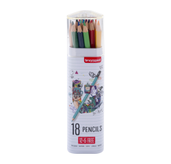 Crayon de couleur Bruynzeel set 18 pièces