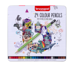 Crayon de couleur Bruynzeel boîte métal 24 pièces