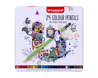 Crayon de couleur Bruynzeel boîte 24 pièces
