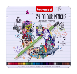 Crayon de couleur Bruynzeel boîte 24 pièces