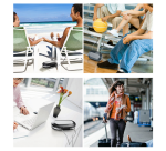 Mini coffre portable Master Lock Safe Space à combinaison et câble gris foncé