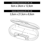 Mini coffre portable Master Lock Safe Space à combinaison et câble gris foncé