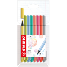 Viltstift STABILO pointMax 488/8 medium assorti pastel etui à 8 stuks